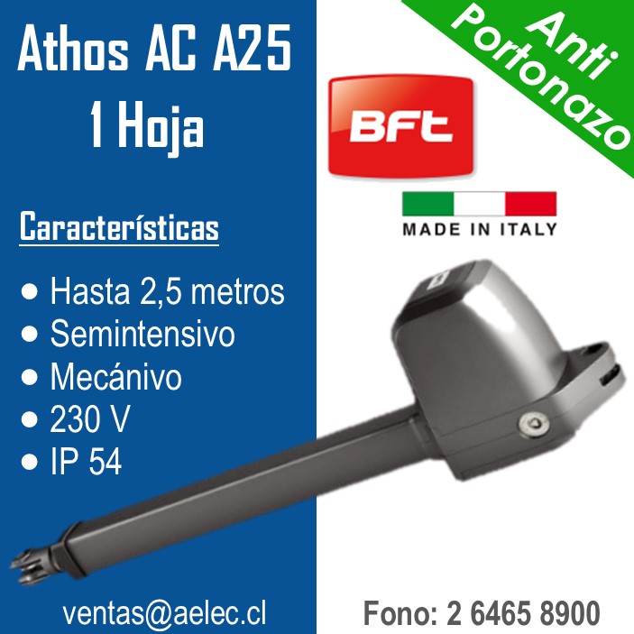 BFT Athos AC A25 1H