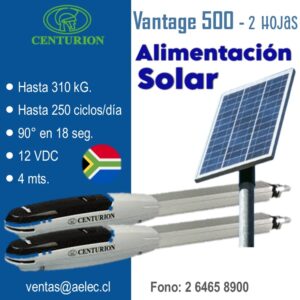 CENTURION Vantage 500 2 Hojas Solar